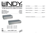 Lindy KVM Switch - Lindy CPU Switch Pro USB 2.0 Audio VGA, 4 Port Bundle Manuel utilisateur