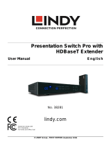Lindy Presentation Switch Pro Manuel utilisateur