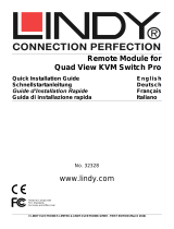 Lindy Remote IP Console Module For Quad View KVM Switch Pro Manuel utilisateur