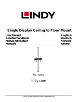 Lindy Single Display Ceiling to Floor Mount Manuel utilisateur
