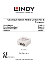 Lindy SPDIF Digital / Toslink Audio Converter and Repeater Manuel utilisateur