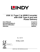 Lindy USB 3.1 Type C to HDMI Converter Manuel utilisateur