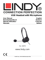 Lindy USB Type A Wired Headset Manuel utilisateur
