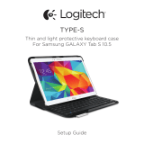 Logitech Type - S keyboard case for Samsung Galaxy Tab S 10.5 Manuel utilisateur