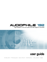 Audiophile Systems 192 Manuel utilisateur
