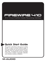 M-Audio FireWire 410 Le manuel du propriétaire