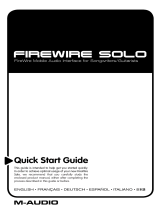 M-Audio FireWire Solo Le manuel du propriétaire