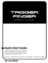 M-Audio Trigger Finger Manuel utilisateur