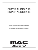 MAC Audio SUPER AUDIO 2.13 Le manuel du propriétaire