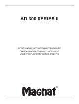 Magnat AD 300 Series II Le manuel du propriétaire