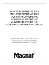 Magnat Audio Monitor Supreme 1000 Le manuel du propriétaire