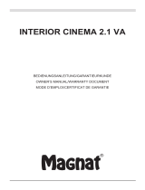Magnat Audio INTERIOR CINEMA 2.1 VA Le manuel du propriétaire