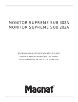 Magnat Monitor Supreme Sub 302A Le manuel du propriétaire