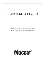 Magnat Signature Sub 930A Le manuel du propriétaire