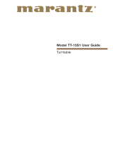 Marantz Turntable TT-15S1 Manuel utilisateur