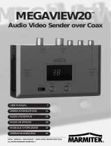 Marmitek A/V transmitters over Coax and CAT5: MegaView20 Audio Video Sender over Coax Manuel utilisateur