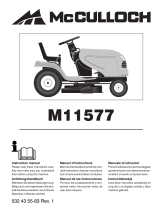 McCulloch M11577 Manuel utilisateur