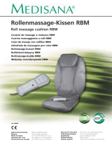 Medisana Rolling massage seat cover RBM Le manuel du propriétaire