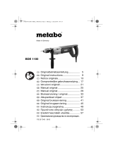 Metabo BDE 1100 Bohrmaschine Mode d'emploi