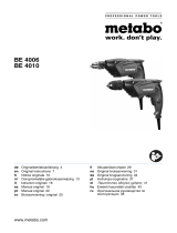 Metabo BE 4006 Le manuel du propriétaire