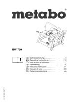 Metabo BW 750 Mode d'emploi