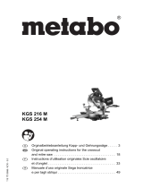 Metabo KGS 216 M Original Operating Instructions