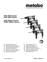 Metabo KHE 2860 Quick Mode d'emploi