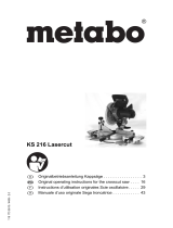 Metabo KS216M Mode d'emploi