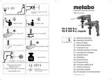 Metabo Sb e 600 R+L Mode d'emploi