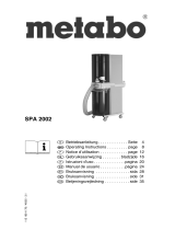Metabo SPA 2002 Manuel utilisateur
