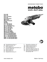 Metabo WE 14-125 Inox Plus Manuel utilisateur