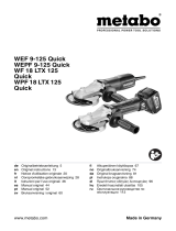 Metabo WPF 18 LTX 125 Quick IK Mode d'emploi