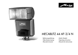 Metz mecablitz 44 AF-3 / 44 AF-4 Nikon Le manuel du propriétaire