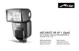 Metz mecablitz 48 AF-1 digital Pentax Le manuel du propriétaire