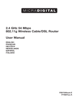 MICRADIGITAL Wireless Cable/ DSL F5D7230ea4-E Manuel utilisateur