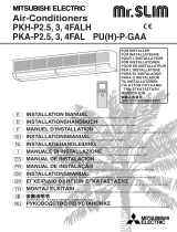 Mitsubishi Electric PKA-P4FAL Guide d'installation