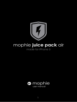 Mophie Juice pack air iPhone 5s Manuel utilisateur