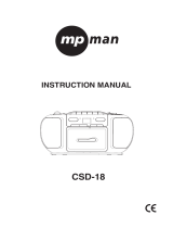 MPMan CSD18 Le manuel du propriétaire