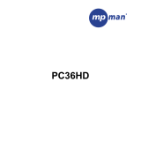 MPMan PC36 HD Mode d'emploi