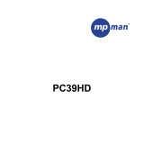 MPMan PC39 HD Mode d'emploi