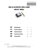 MULTIPLEX Rx 5 Synth Ipd Car Le manuel du propriétaire