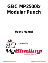 MyBinding GBC MP2500ix Modular Punch Manuel utilisateur