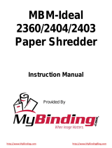 MyBinding MBM-Ideal 2360 2404 2403 Manuel utilisateur