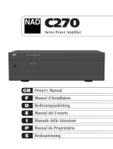 NAD C270 Manuel utilisateur