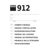 NAD 912 Manuel utilisateur