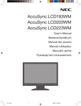 NEC AccuSync LCD223WM Le manuel du propriétaire