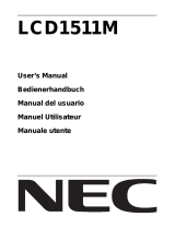 NEC LCD 1511M Le manuel du propriétaire