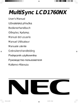 NEC MultiSync® LCD1760NX Manuel utilisateur