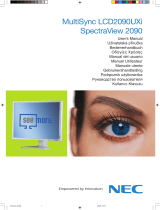 NEC MultiSync® LCD2090UXi Le manuel du propriétaire