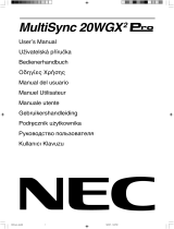 NEC MultiSync® 20WGX²Pro Le manuel du propriétaire
